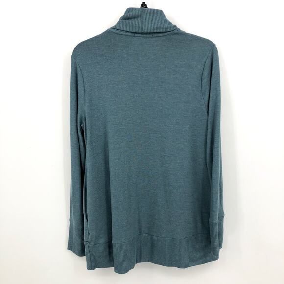 BEYOND YOGA Women's Soften Up Cardigan Sweater XS Green Storm Open Front NWOT - Picture 7 of 11